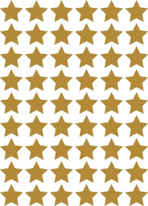 Gold Stars Kids Stickers