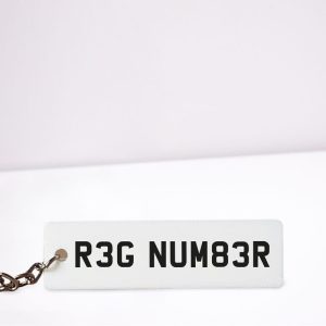 Personalised Vehicle Show Plate Keyring
